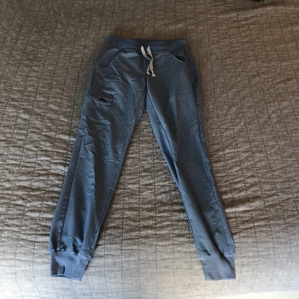 Figs scrubs heather indigo jogger pants XXS Zamora